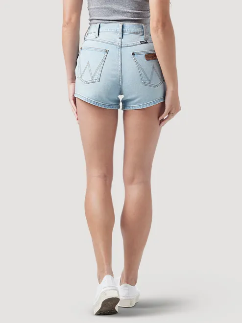 112328361- Wrangler Women’s Retro High Rise Hemmed Short - Hazel