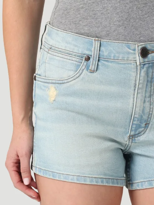 112328361- Wrangler Women’s Retro High Rise Hemmed Short - Hazel