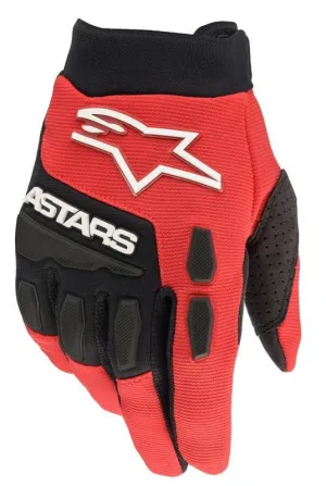 Alpinestars Kids Full Bore Bright Red Black Gloves
