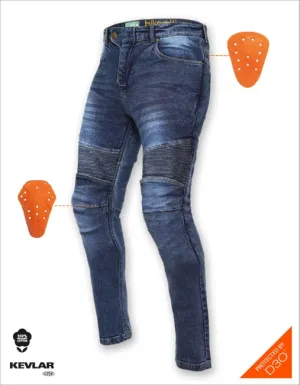 Bikeratti Steam 12Oz Armored Stretch Denim Pants (10-8000-2B)