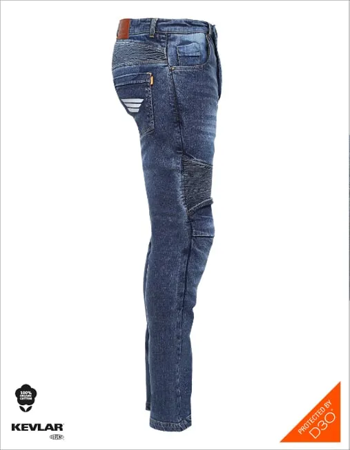 Bikeratti Steam 12Oz Armored Stretch Denim Pants (10-8000-2B)