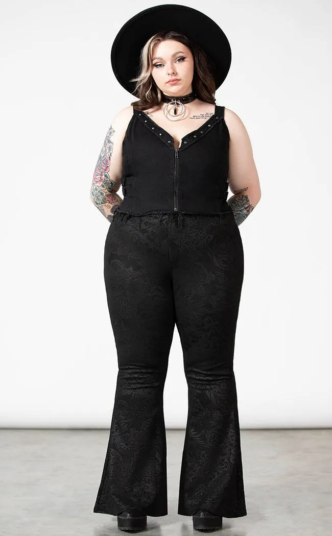 Black Lily Bell Bottoms [Plus-Size]