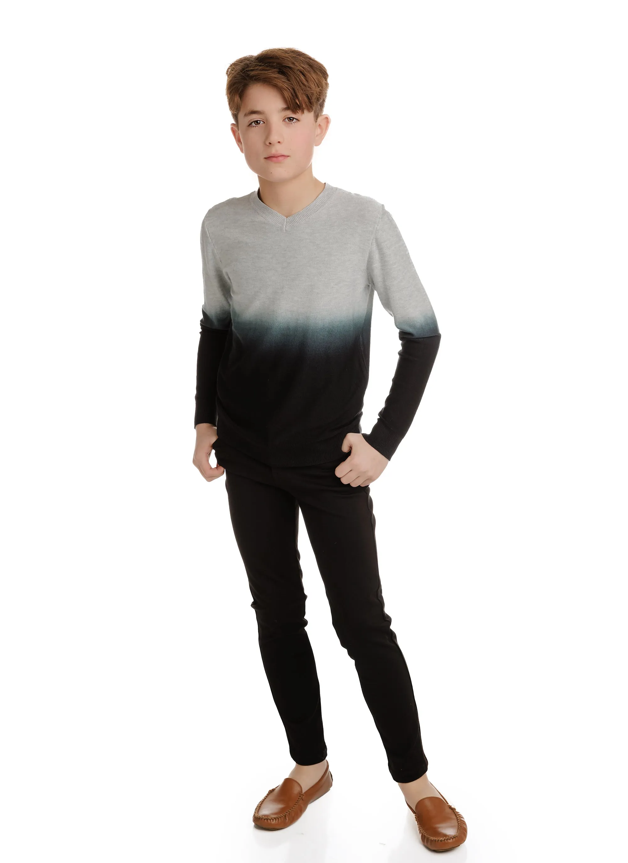 Black Stretch Patch Pocket Pants