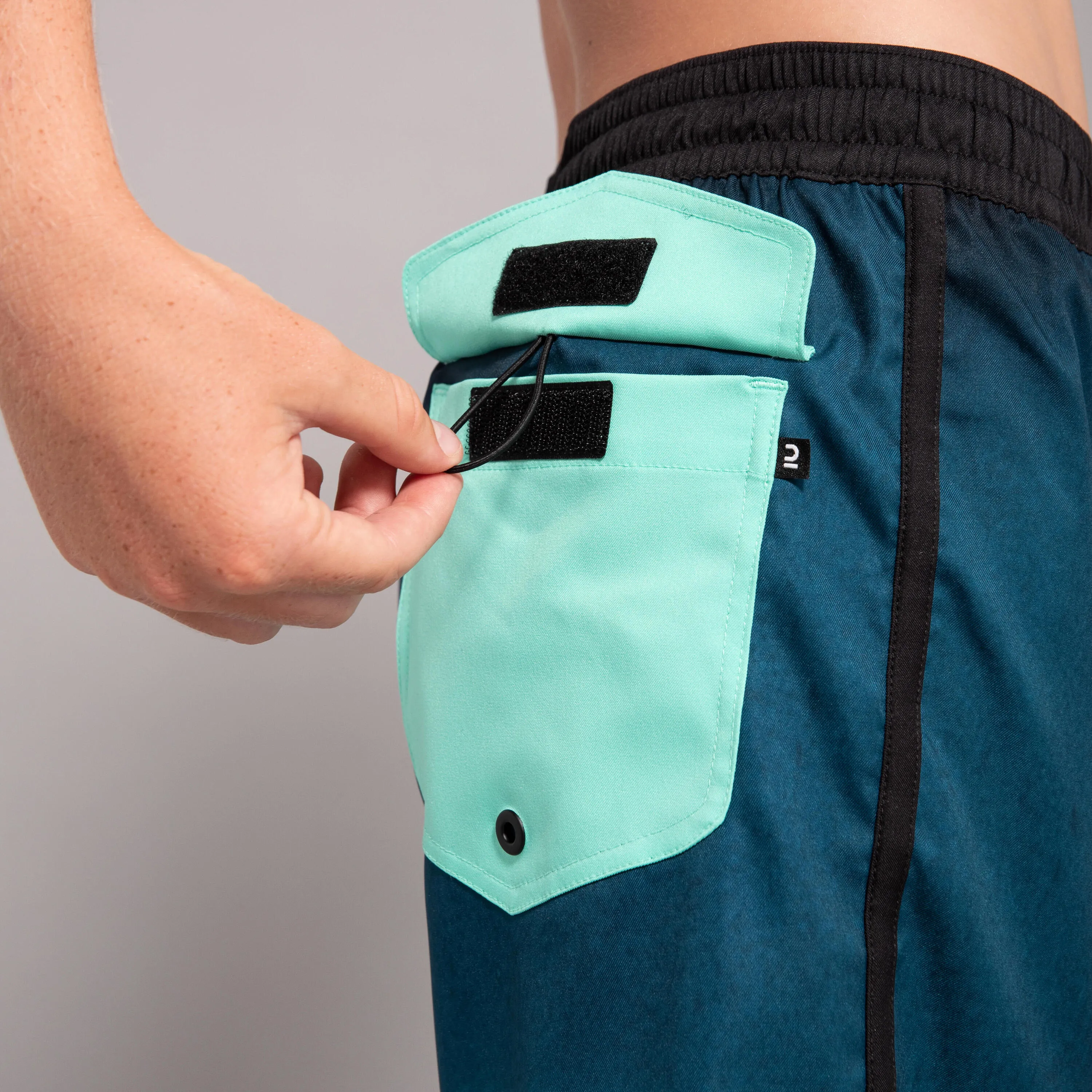 Board shorts 500 blue/black OLAIAN, black