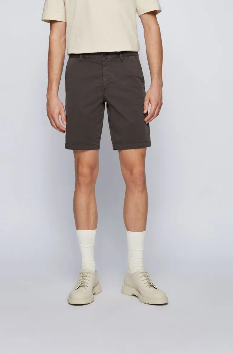 BOSS Schino-Slim-Shorts 2 Short in Charcoal