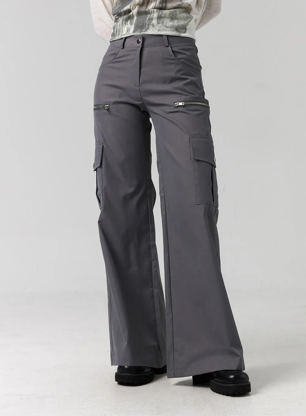Cargo Wide-Leg Pants CG315