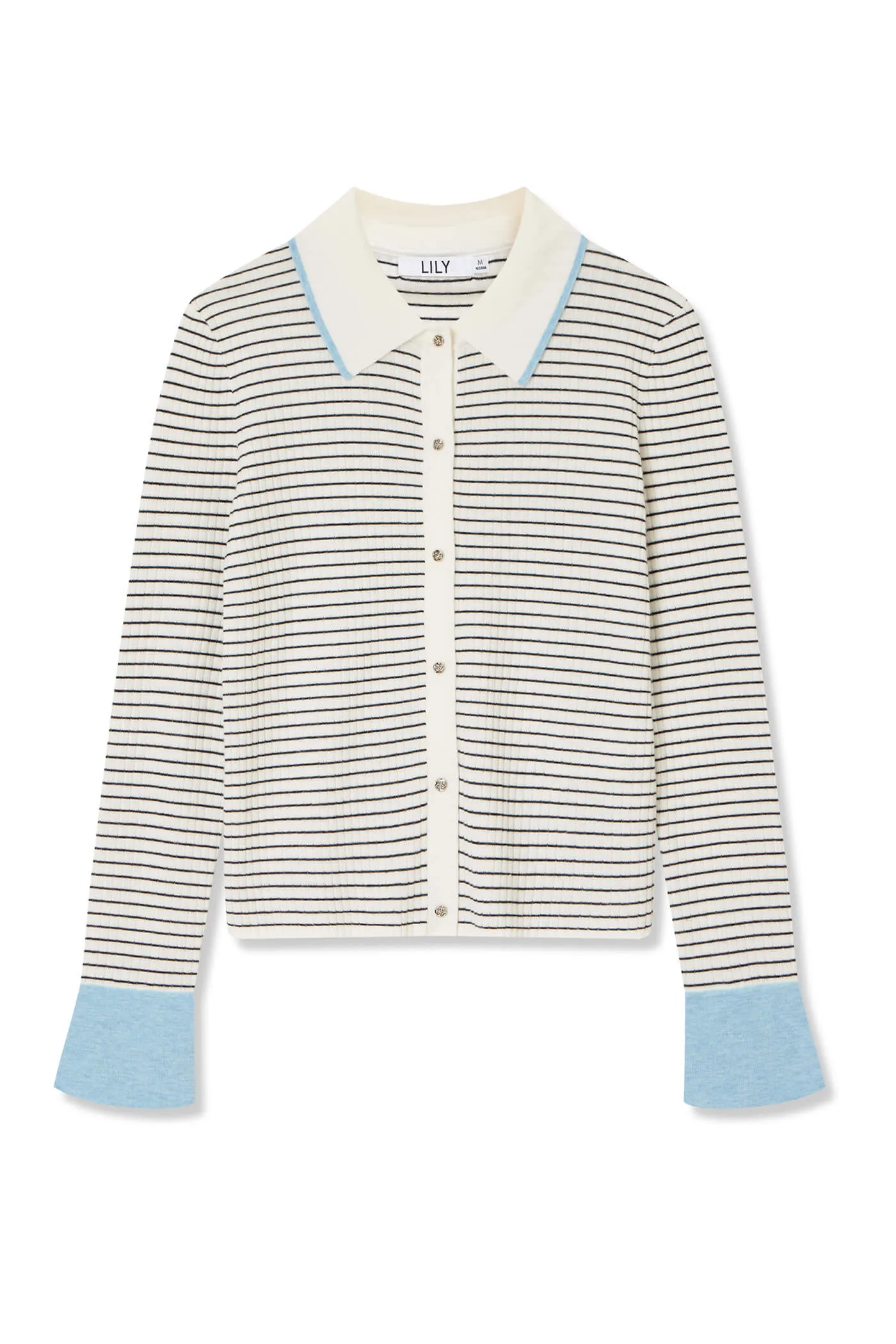 Color-Blocked Cuff Knit Cardigan