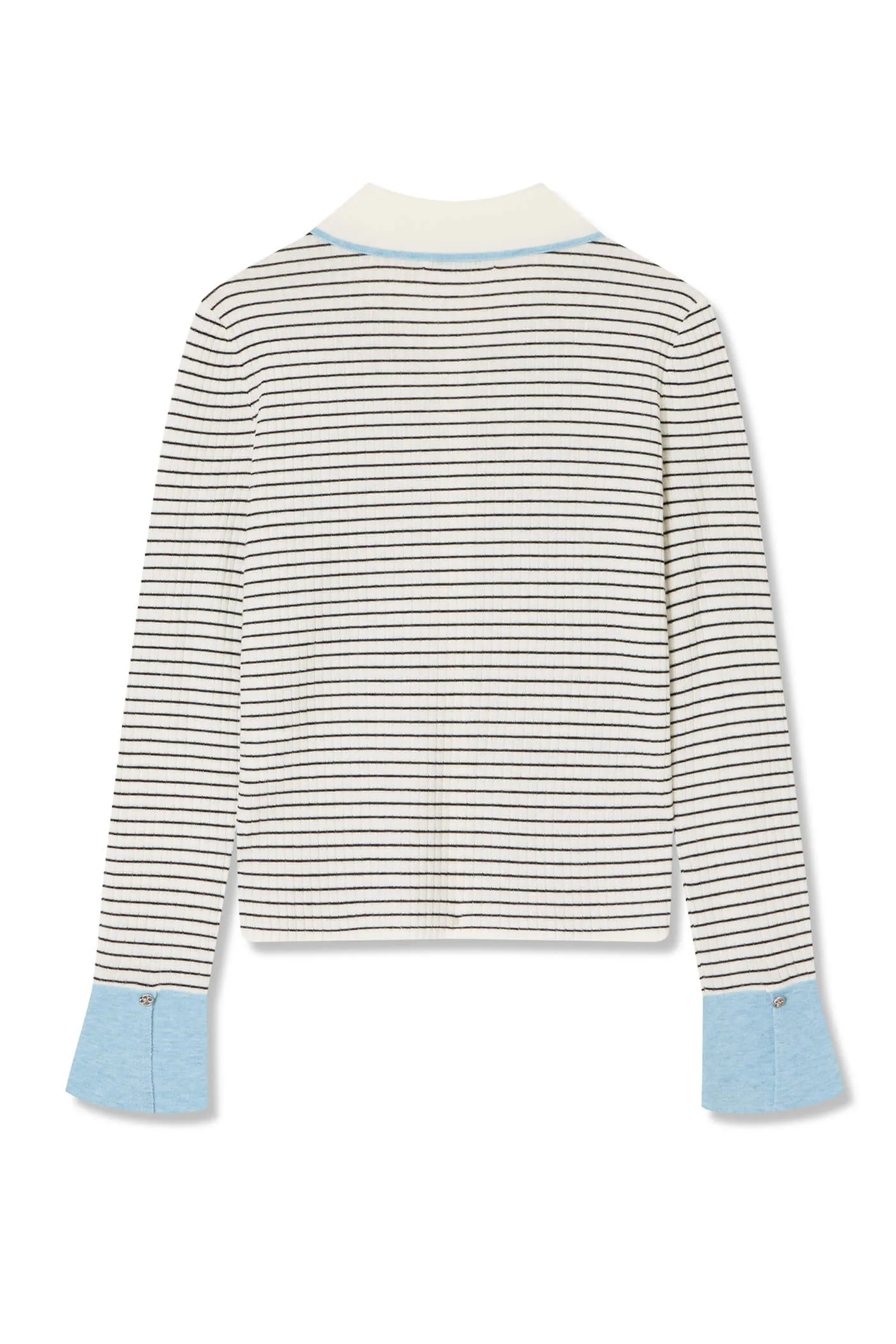 Color-Blocked Cuff Knit Cardigan