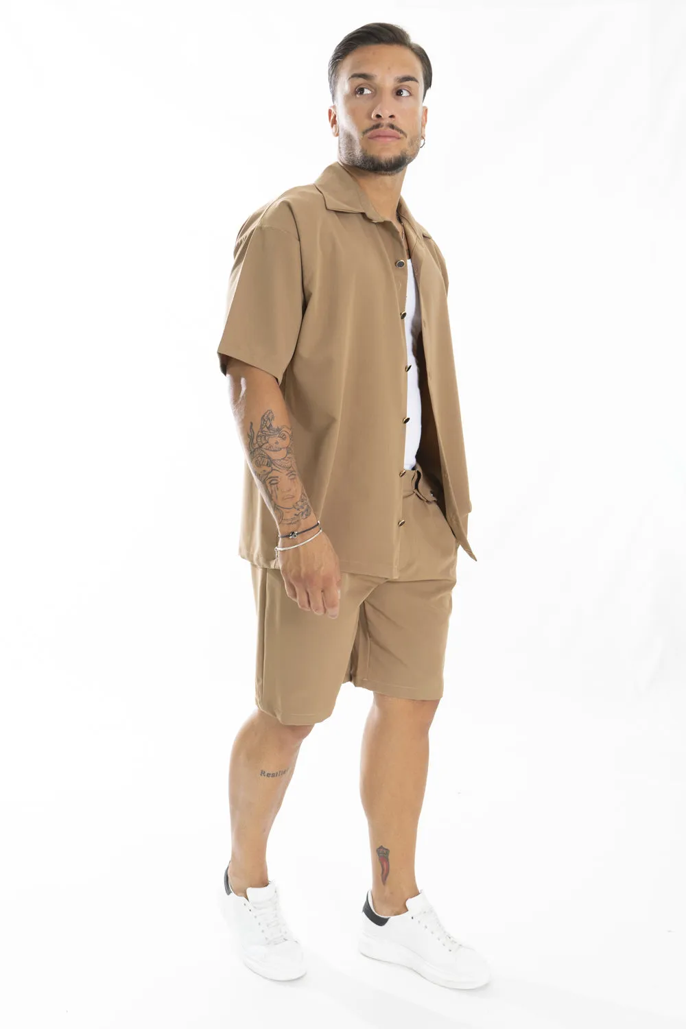 Coordinato Uomo Completo Camicia e bermuda Art. Cd33