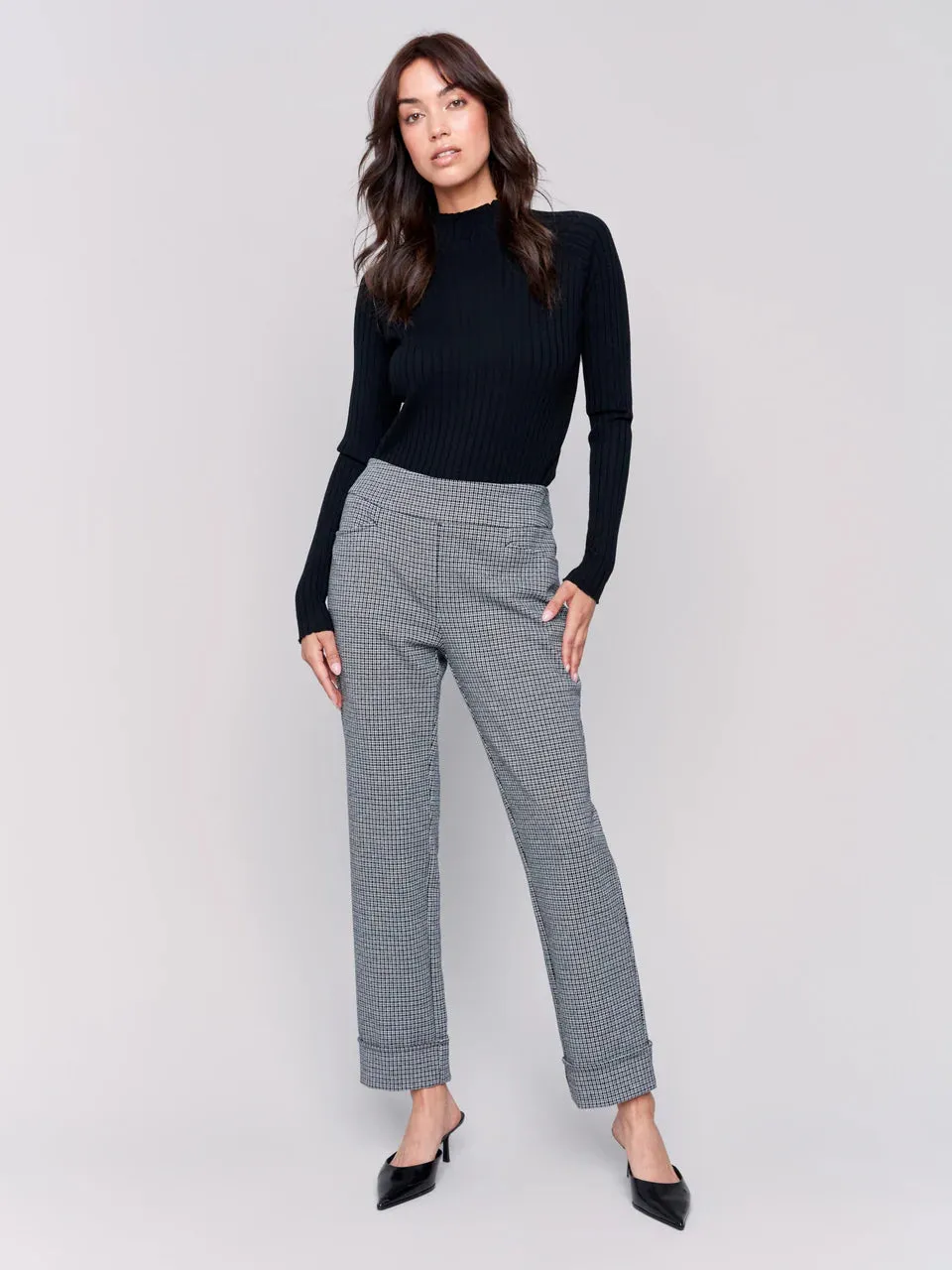 CUFFED PONTE PANT