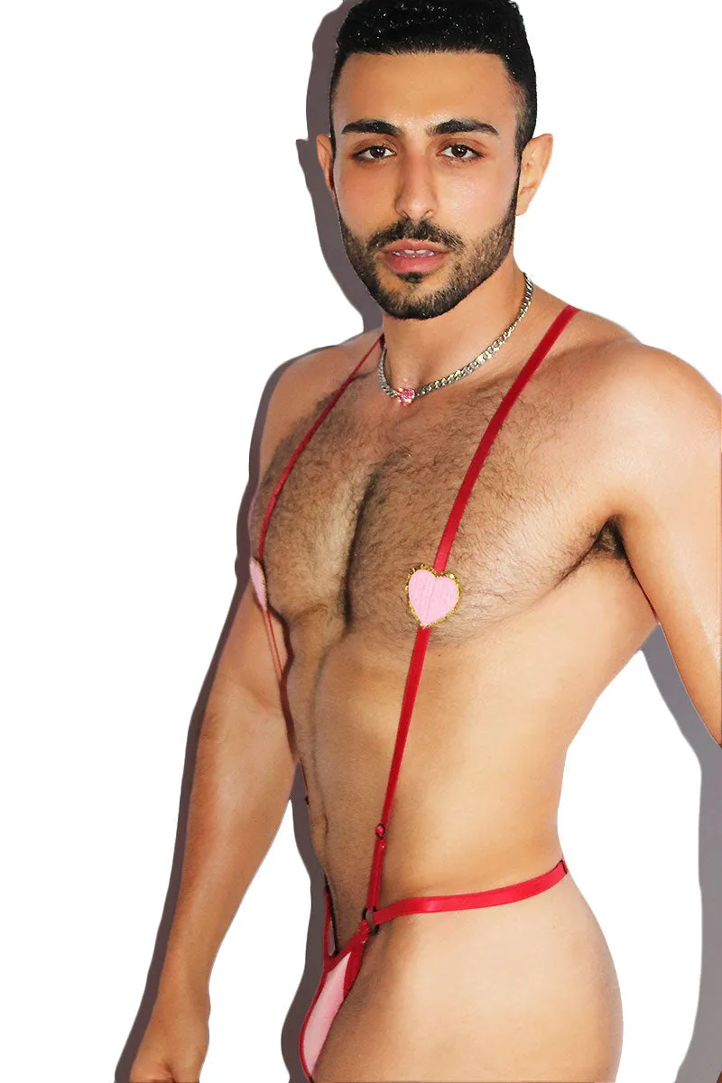 Cupid Pasties Elastic Body Thong- Pink