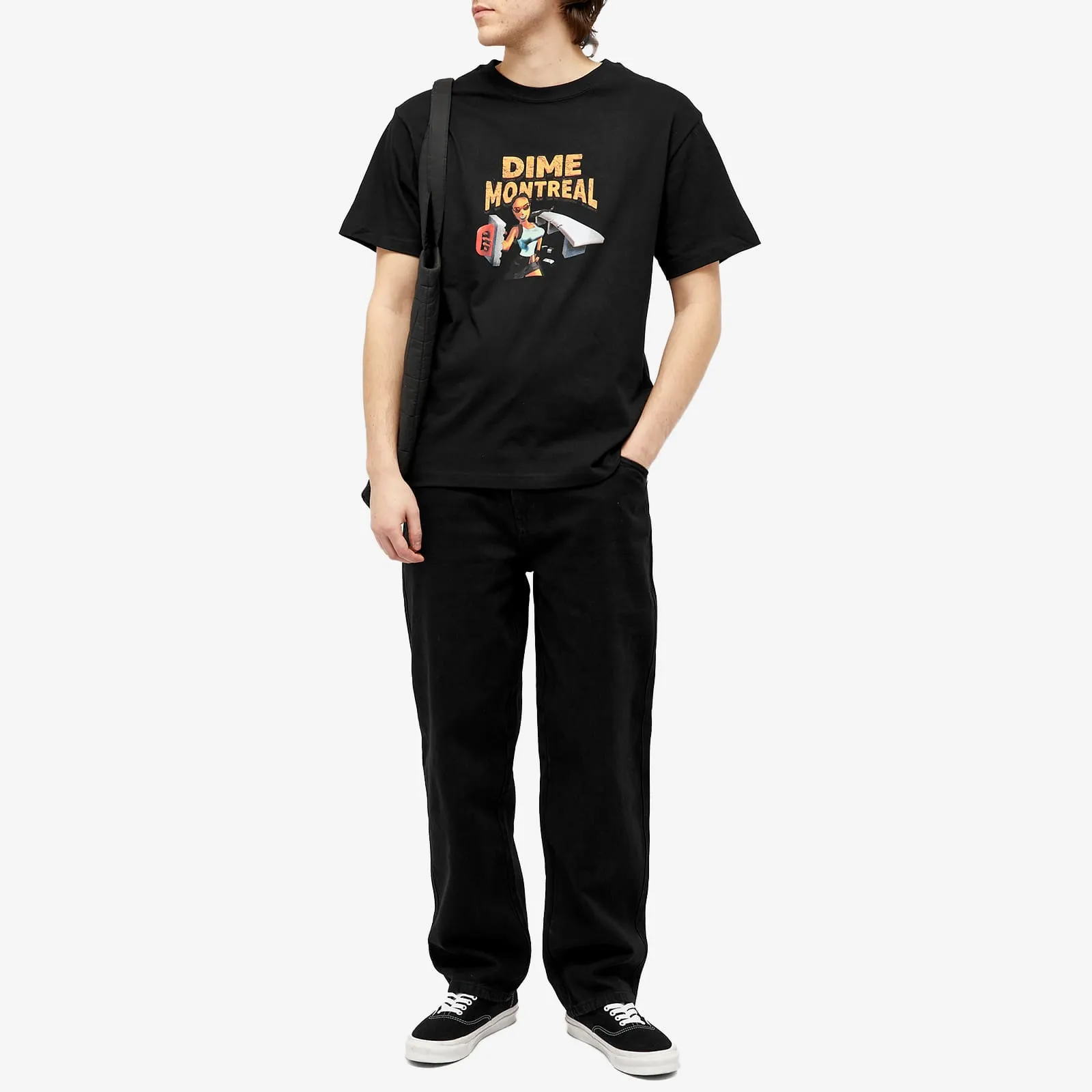 Dime Classic Relaxed Denim Pant, black