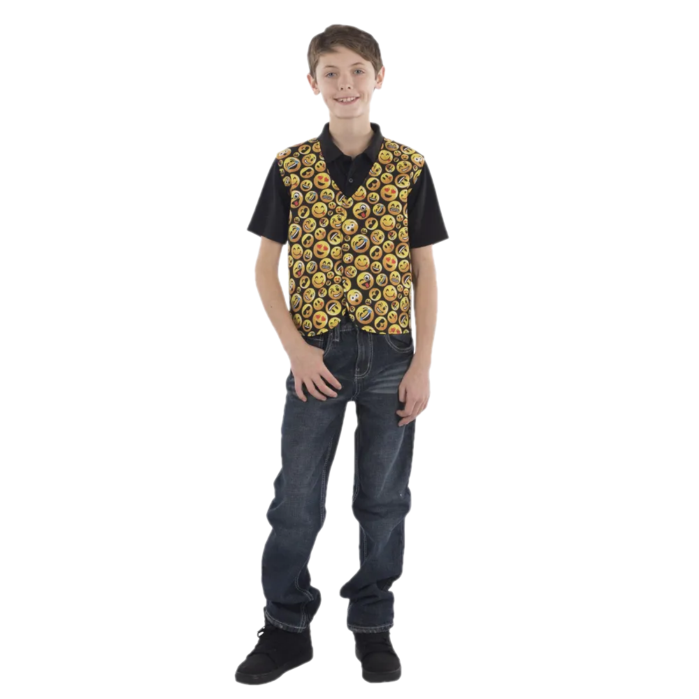 Emoji Printed Vest - Kids