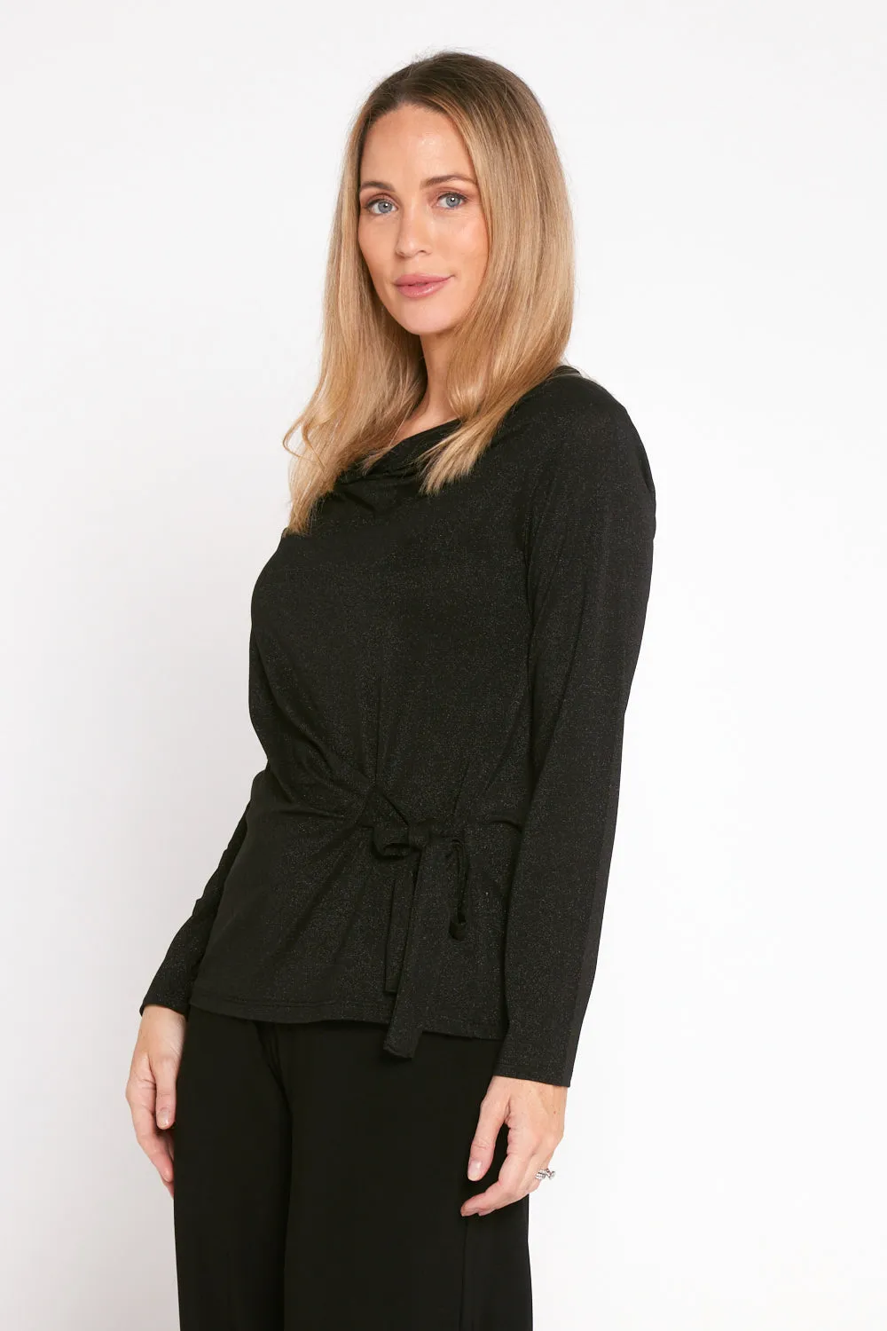 Esther Lurex Top - Black