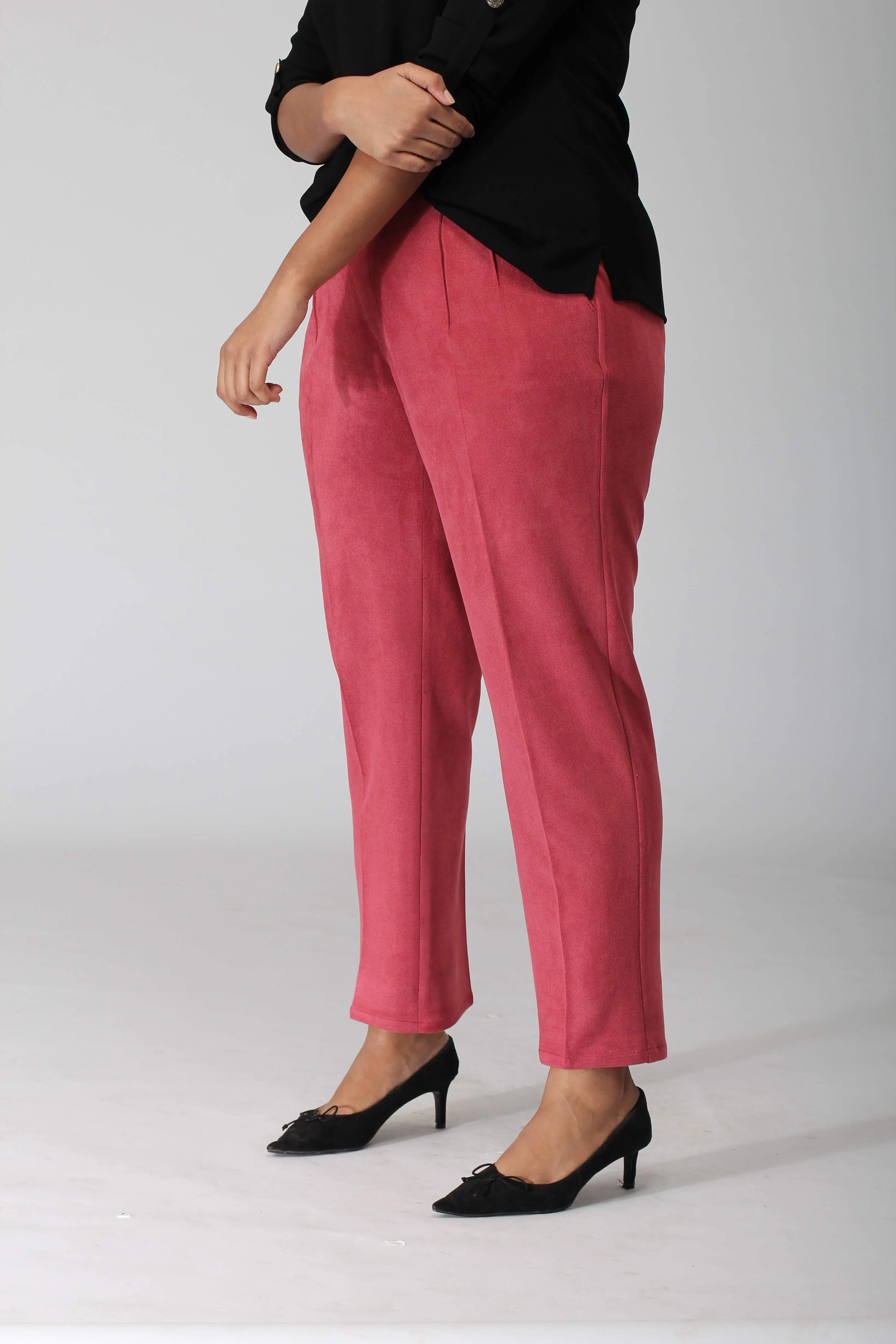 Geneva Punch Pink Stretch Pants