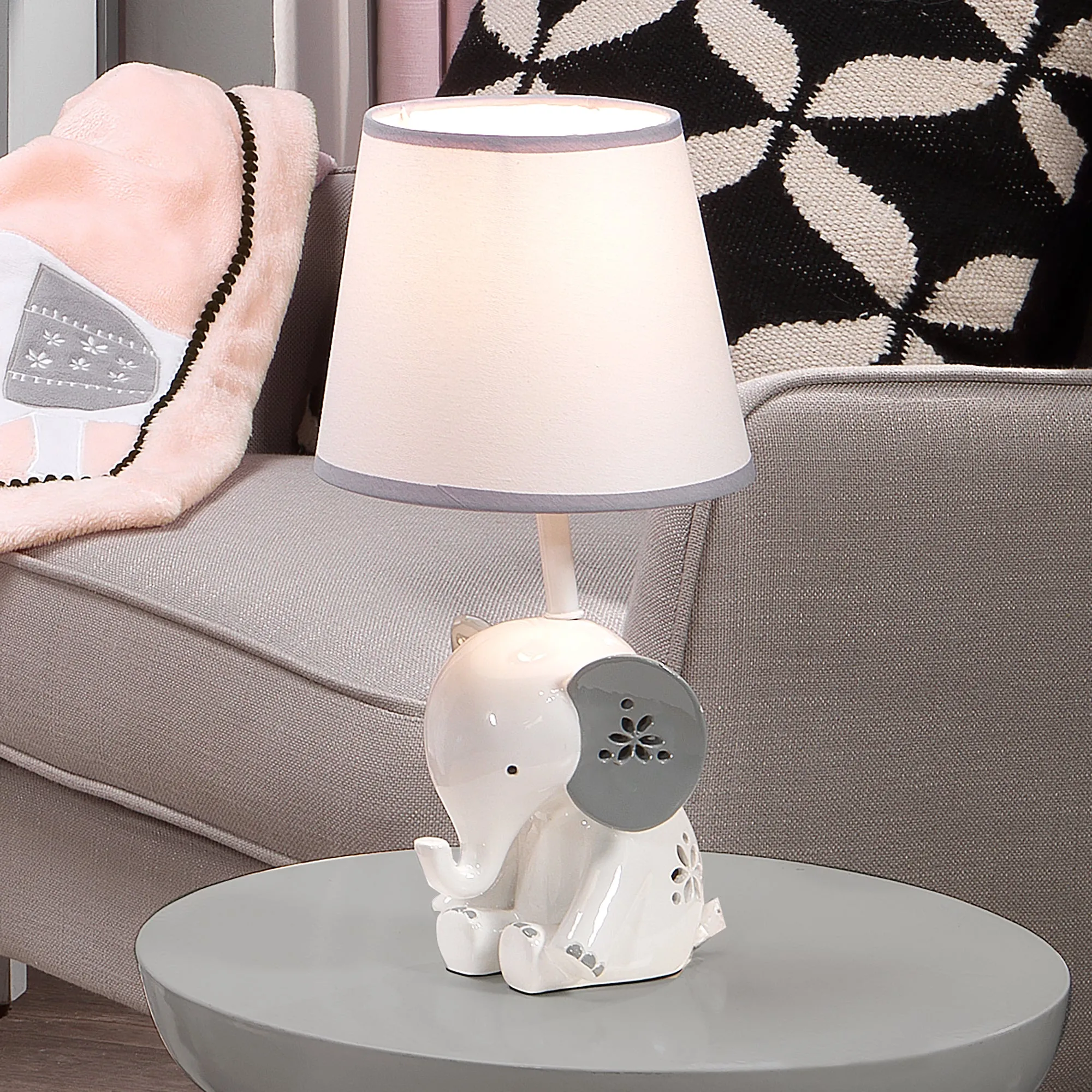 Happy Jungle Lamp with Shade & Bulb