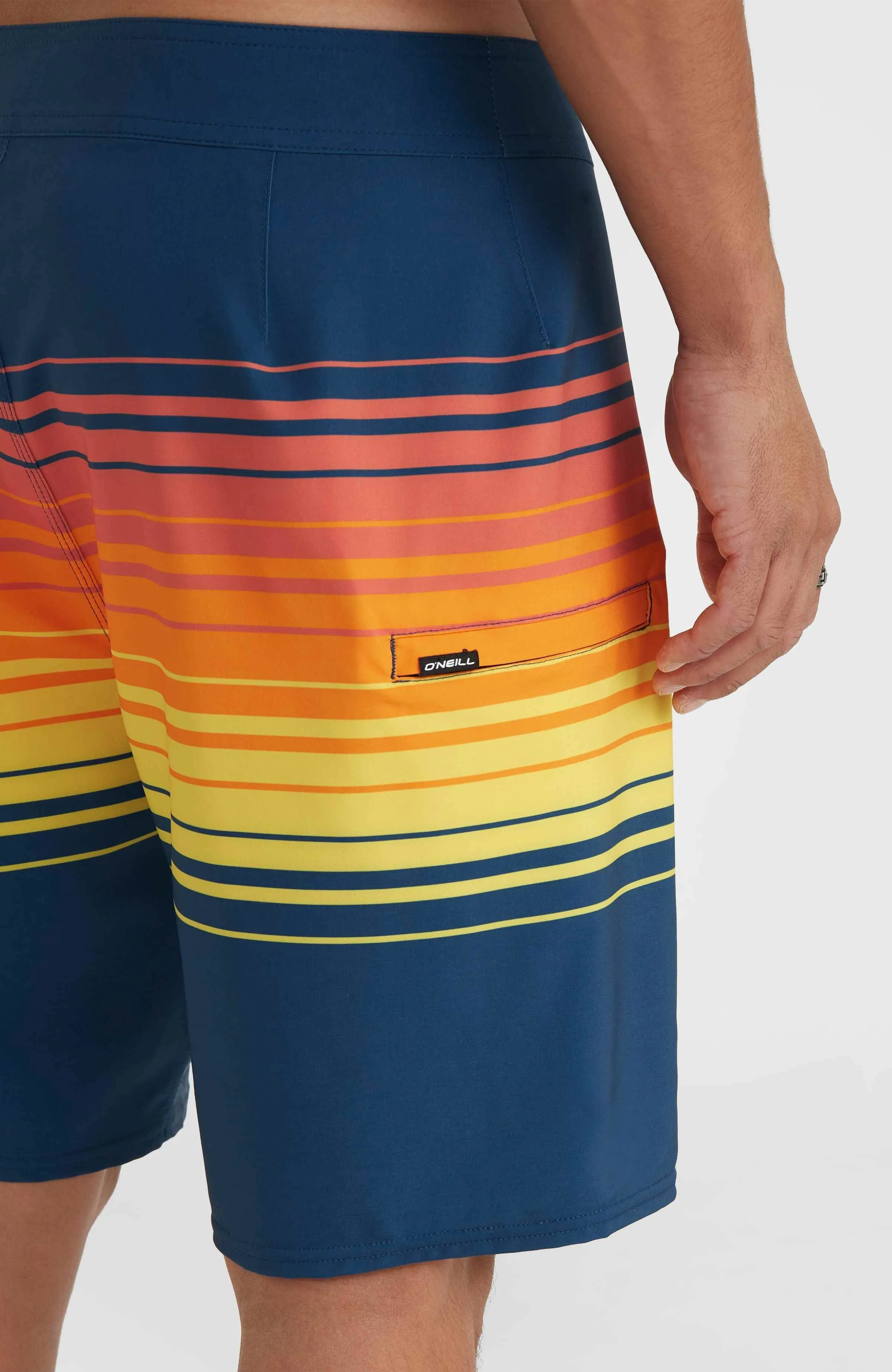 Hyperfreak Heat Stripe Line 19" Boardshorts | Indigo Stripe Panel