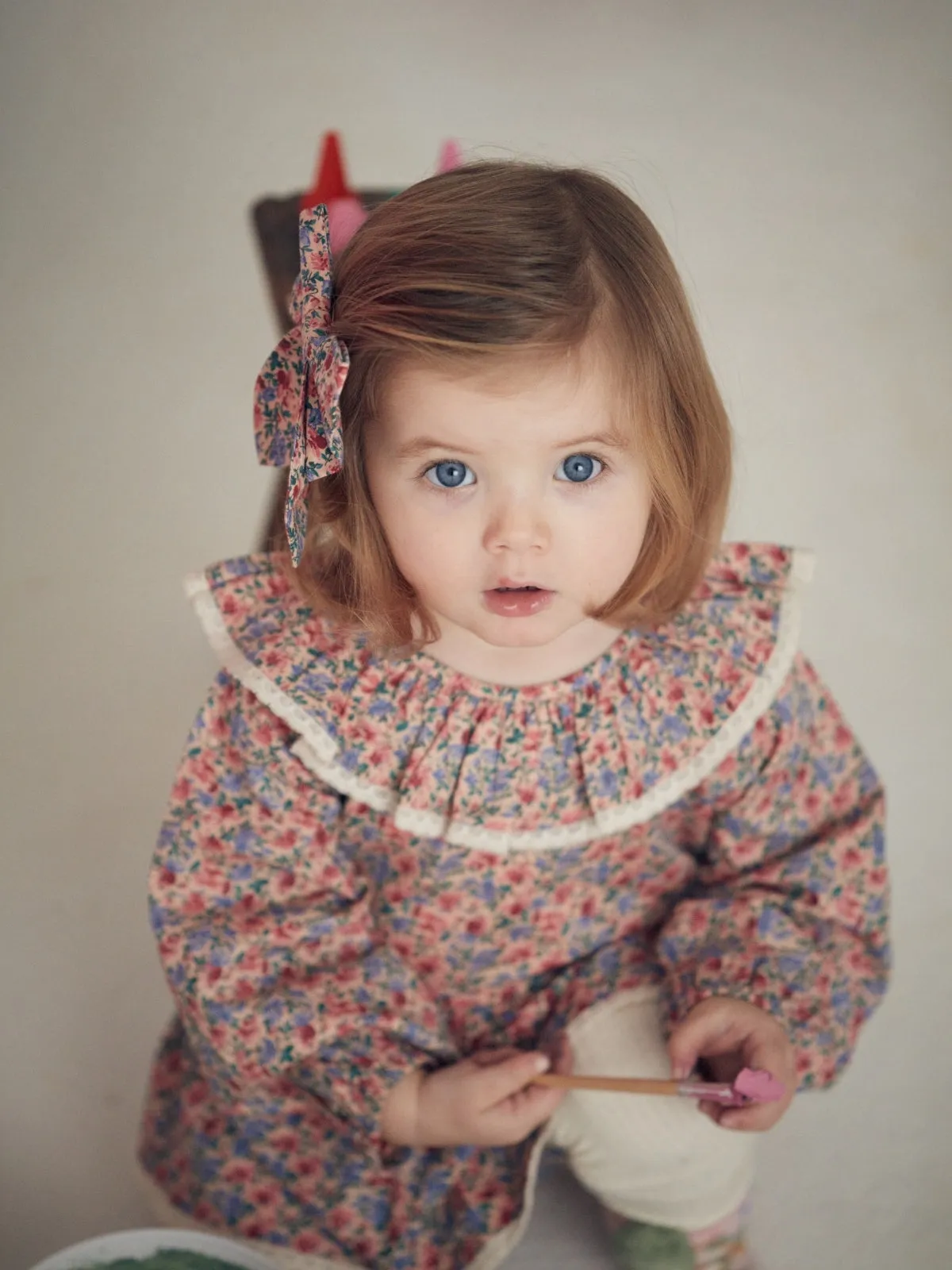 India Floral Printed Baby Dress