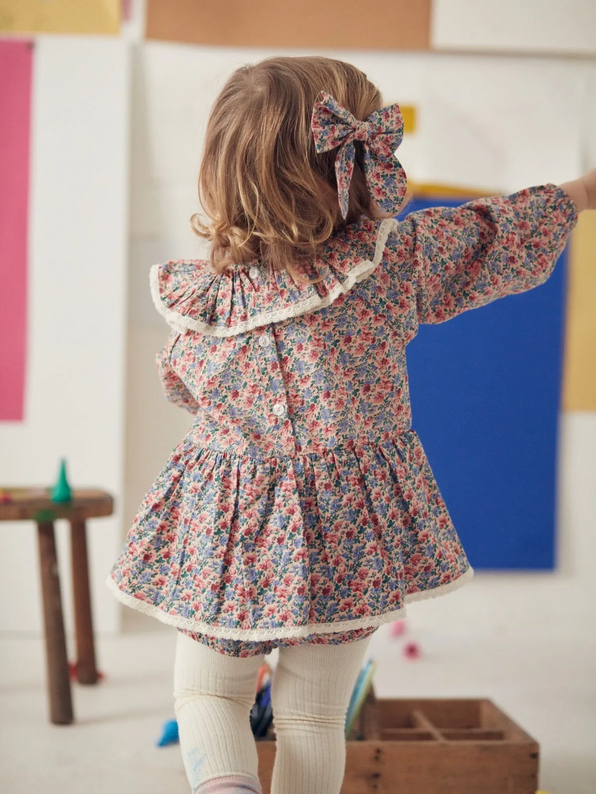 India Floral Printed Baby Dress