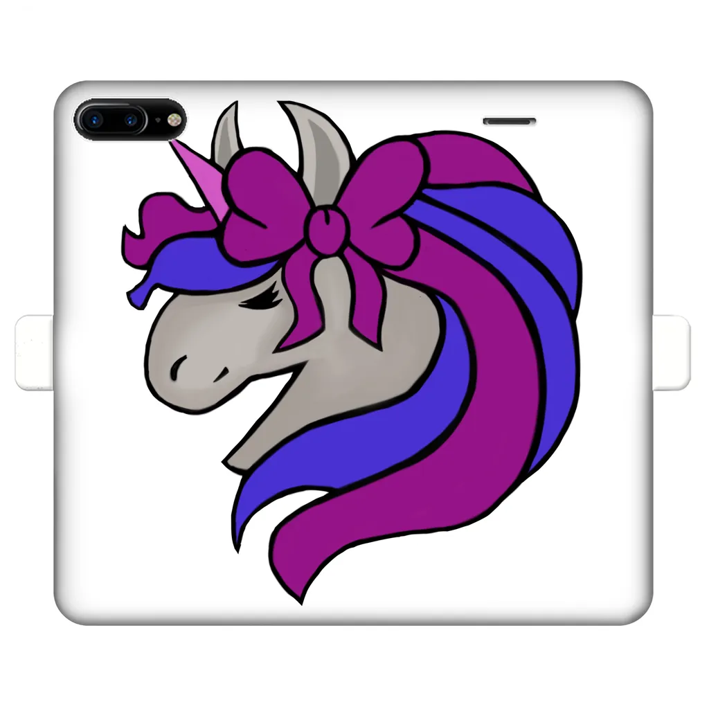 JohnsonKelly_UnicornHead2 Fully Printed Wallet Cases