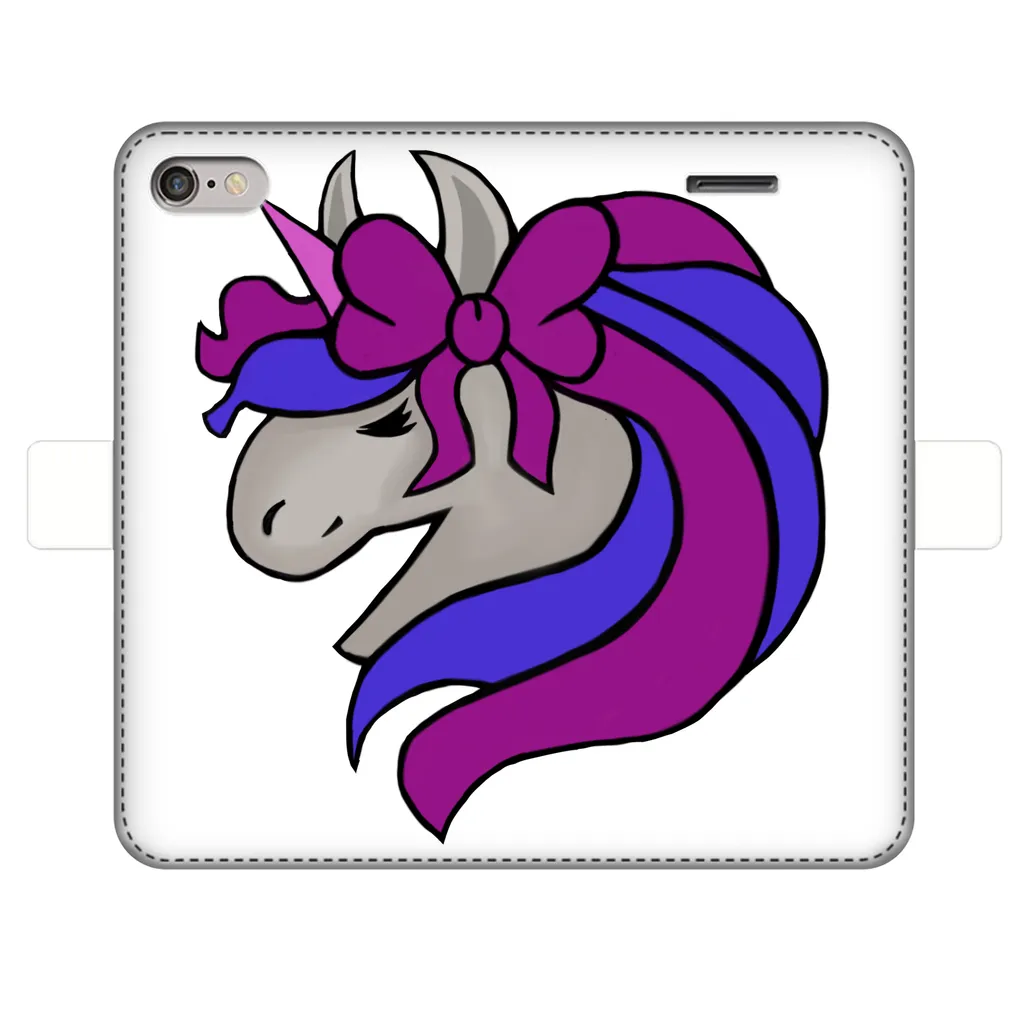 JohnsonKelly_UnicornHead2 Fully Printed Wallet Cases