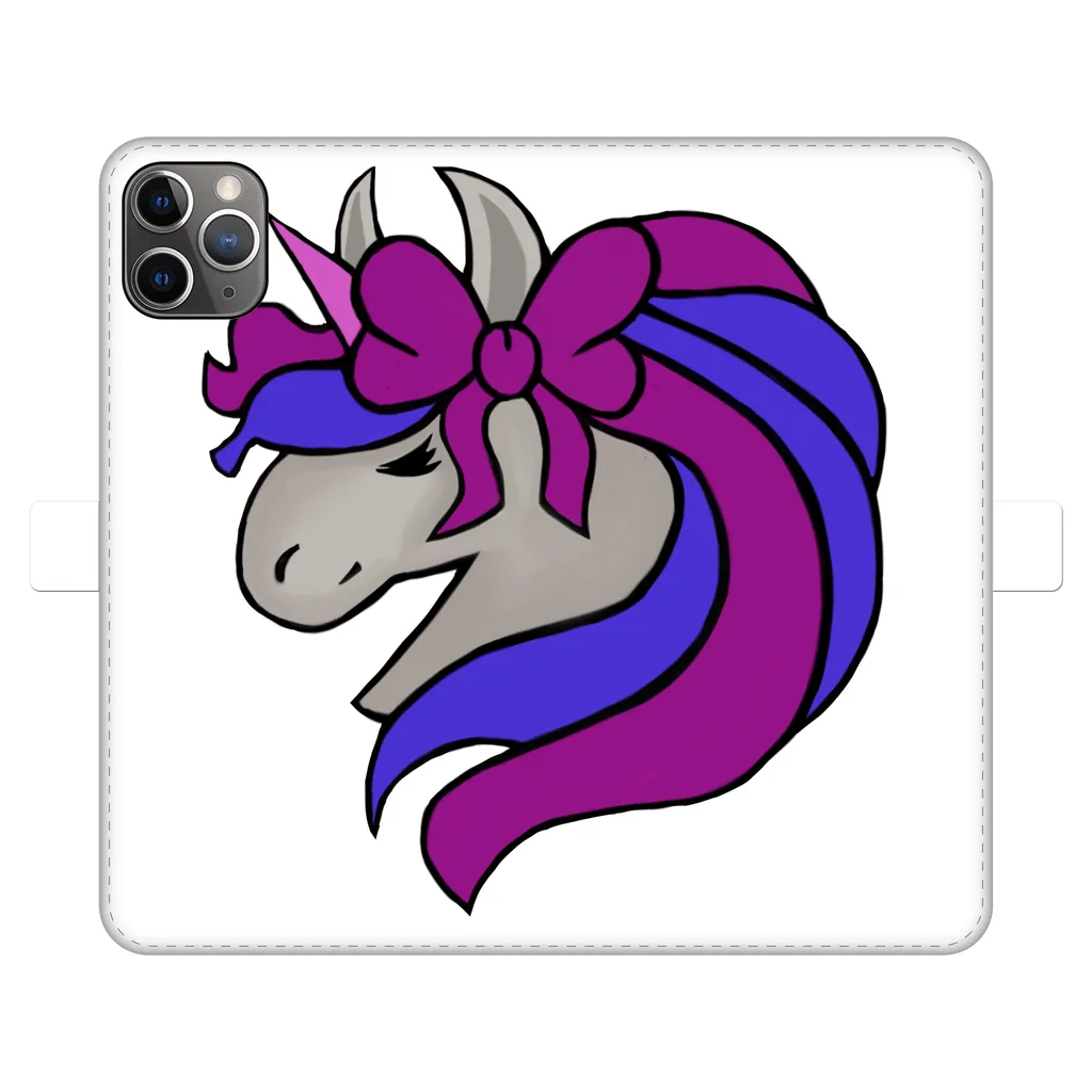 JohnsonKelly_UnicornHead2 Fully Printed Wallet Cases