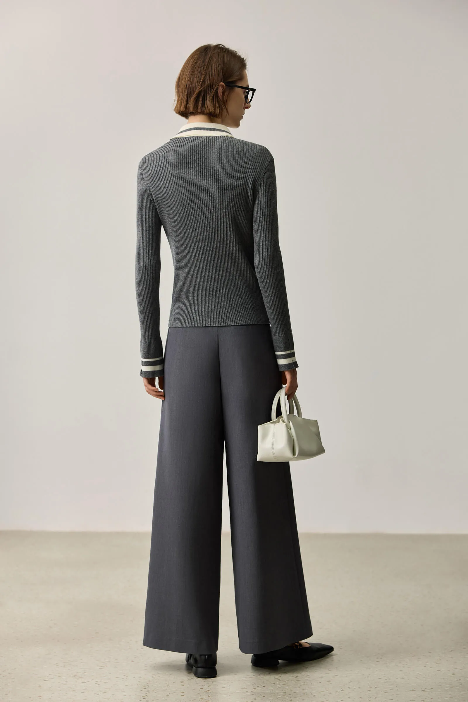 LILY Wool-Blend Slim Cardigan