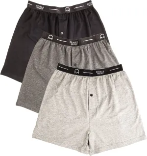 Men's Stretch Cotton Knit Boxers 3-Pack