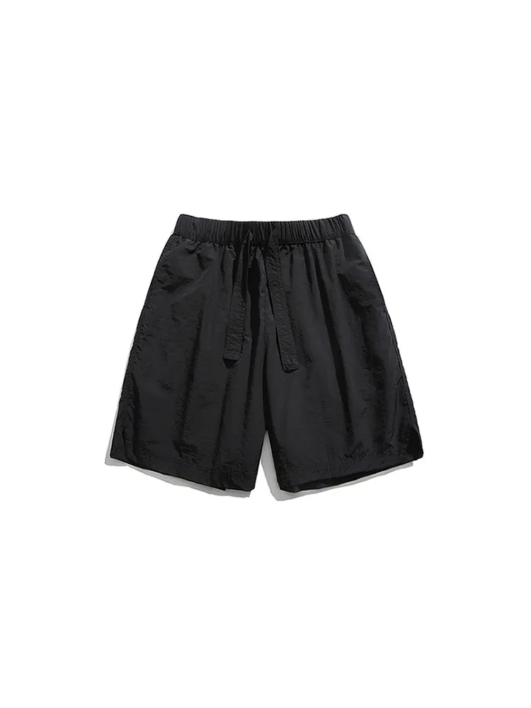 Men'S Thin Silky Cropped Shorts