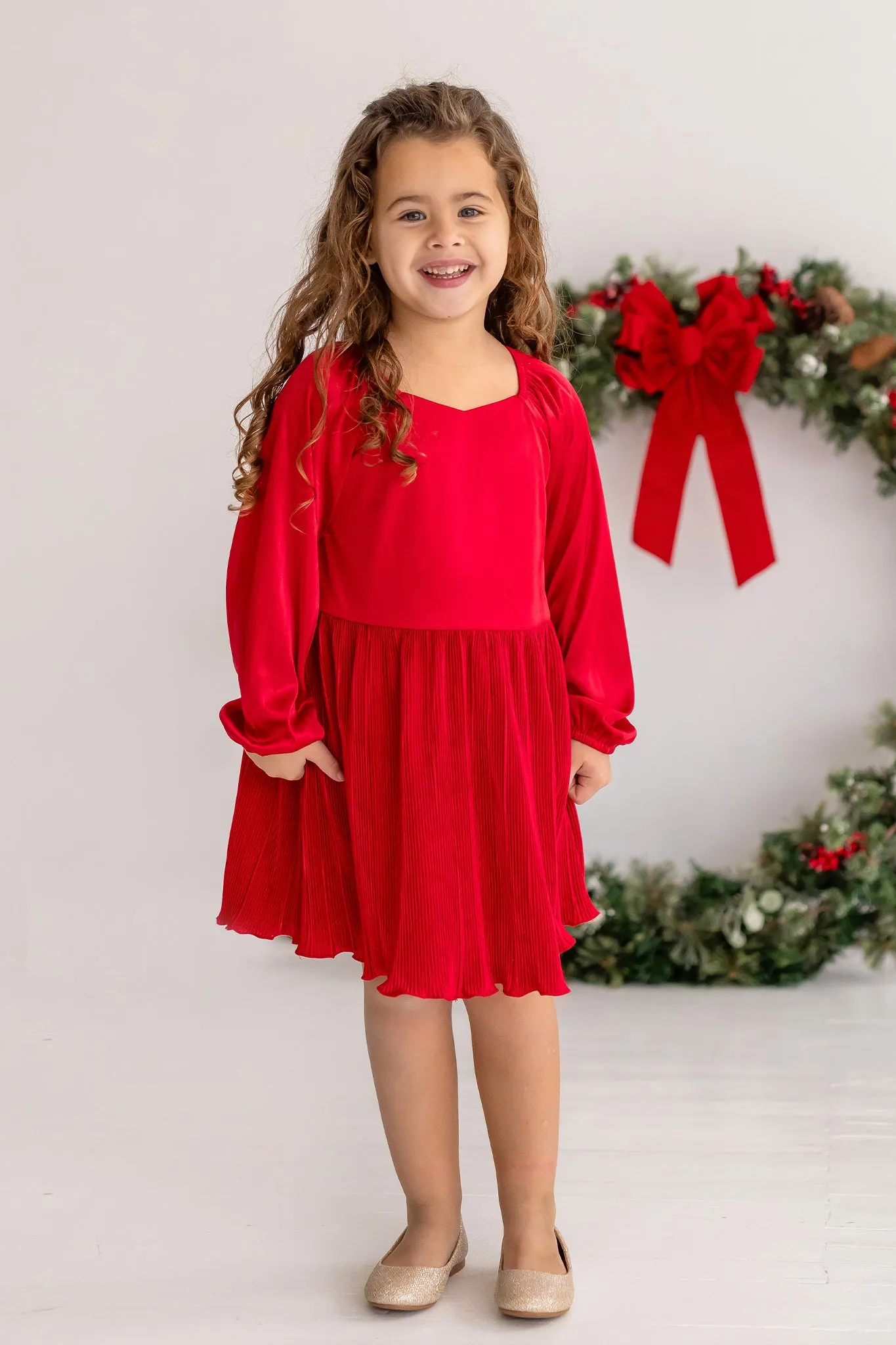 Merry'n Bright Dress | Red