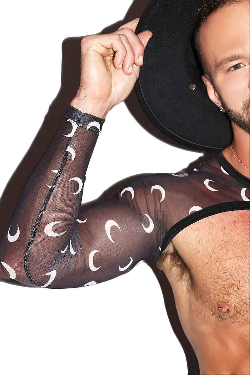 Moonlight Mesh Buckle Arm Guard Harness- Black