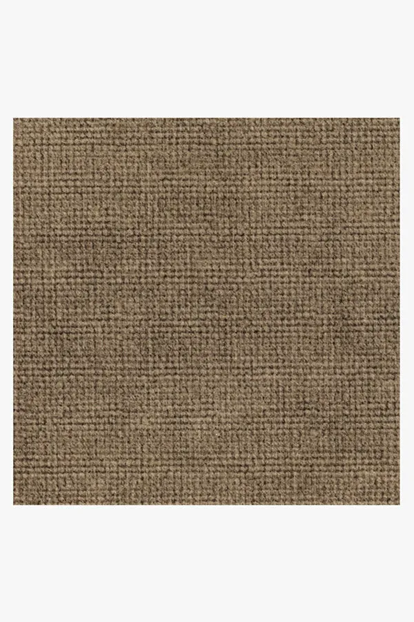 Needlepoint Solid Caramel Tufted Rug