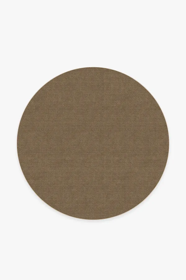 Needlepoint Solid Caramel Tufted Rug