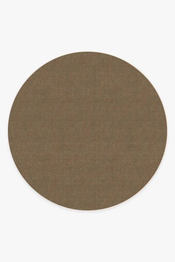 Needlepoint Solid Caramel Tufted Rug