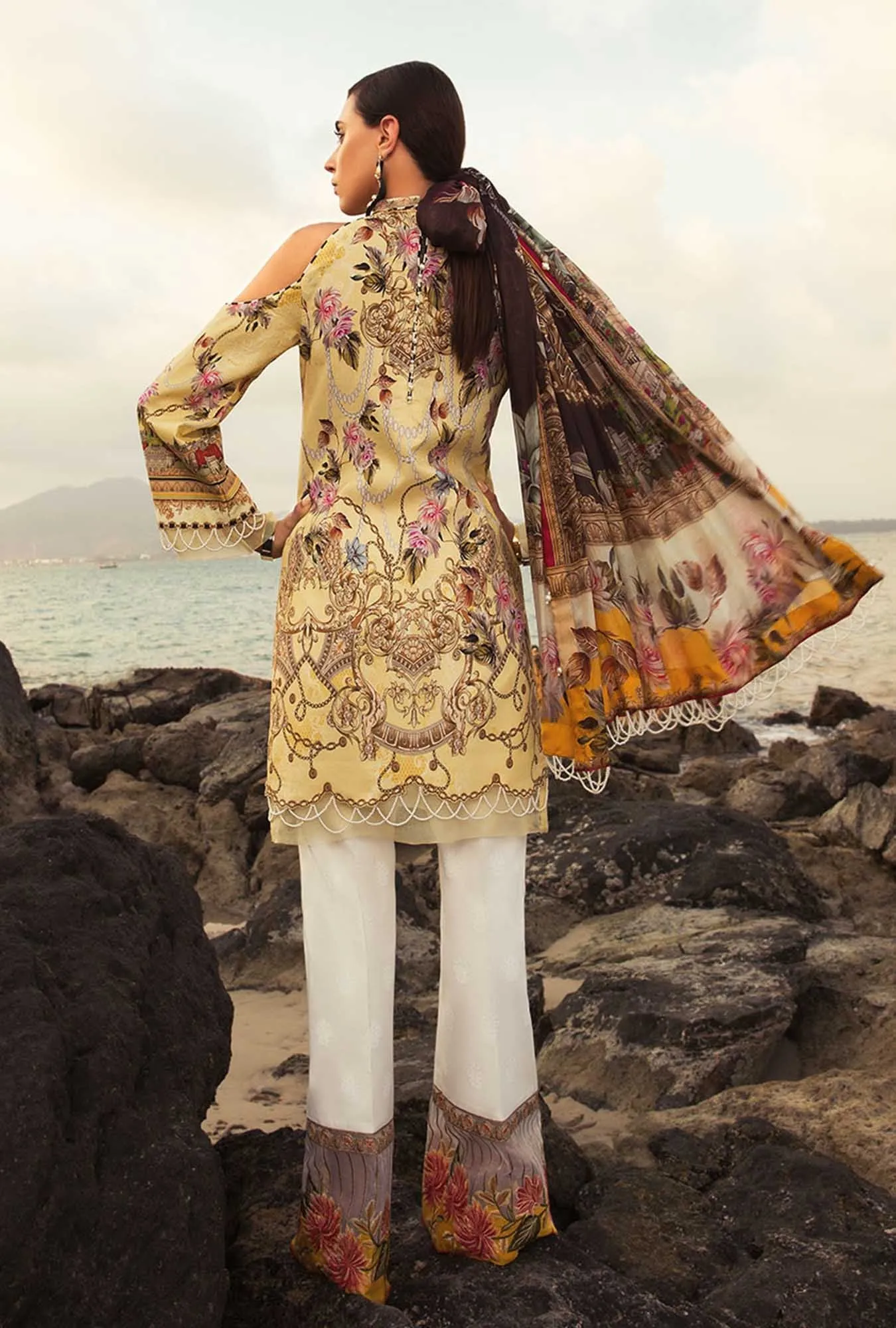 Noor by Saadia Asad Luxury Lawn Collection – 06A YELLOW