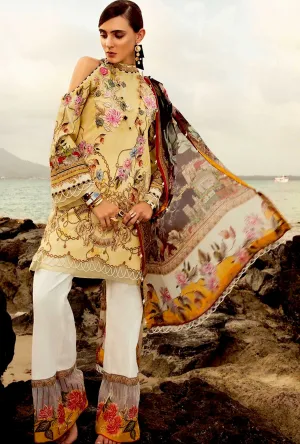 Noor by Saadia Asad Luxury Lawn Collection – 06A YELLOW