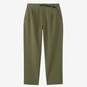 One Tuck Tapered Stretch Pants - Olive Green