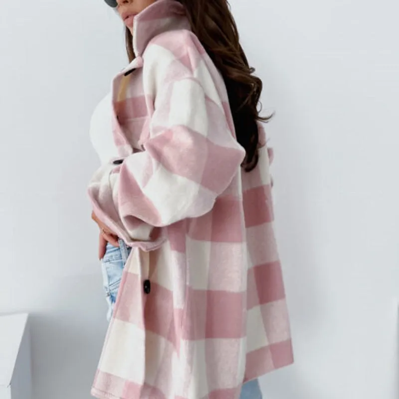 Plaid Button UP Oversize Shirt