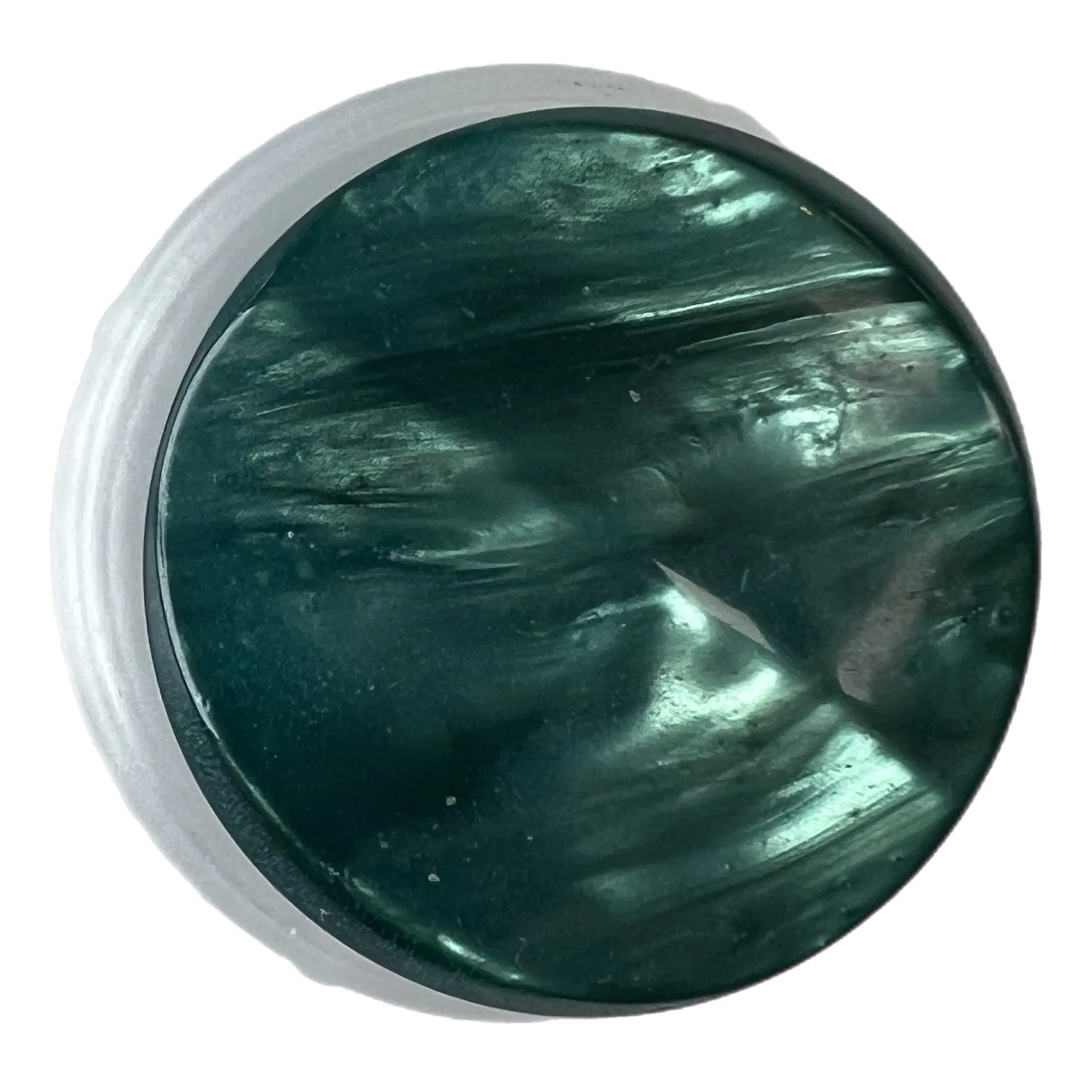 Polyester Pearl Imitation mat Button with shank - Size: 25mm