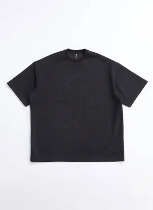 Polyester Spandex Jacquard Tee