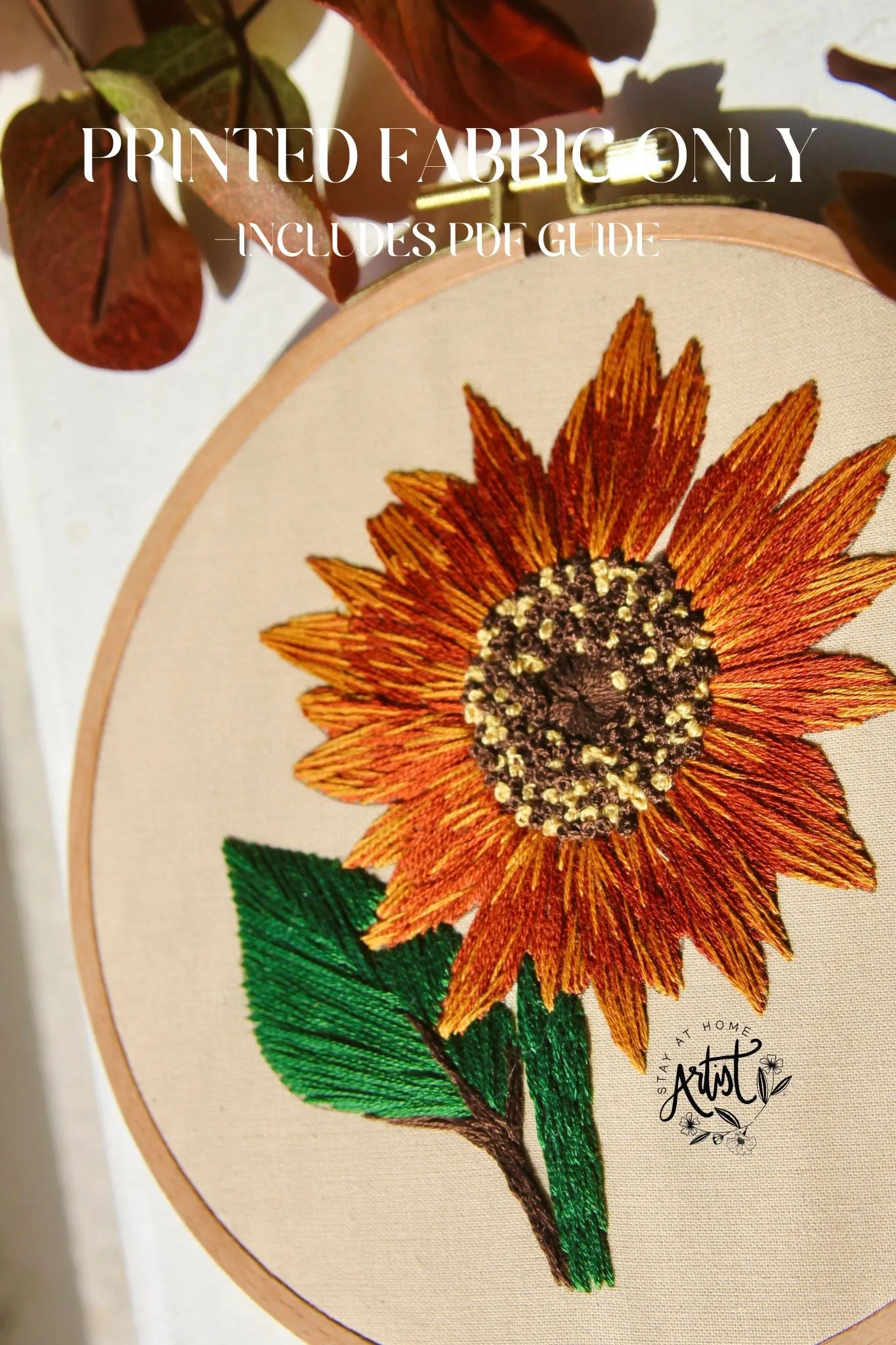 PRINTED FABRIC: Fall Sunflower