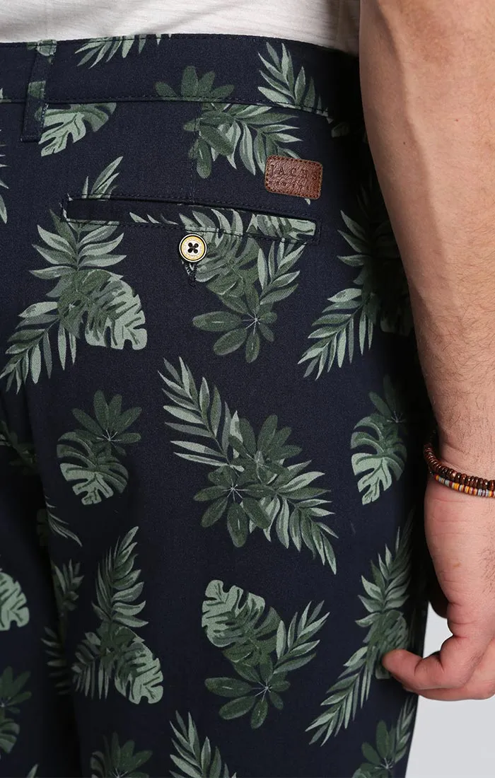 Printed Stretch Chino Short