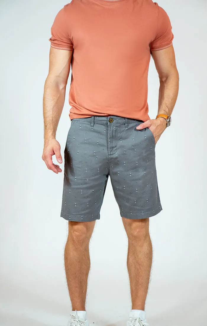 Printed Stretch Chino Short