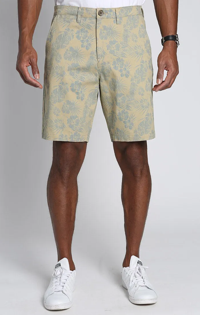 Printed Stretch Chino Short