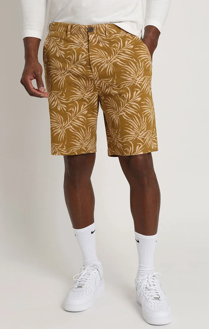 Printed Stretch Chino Short