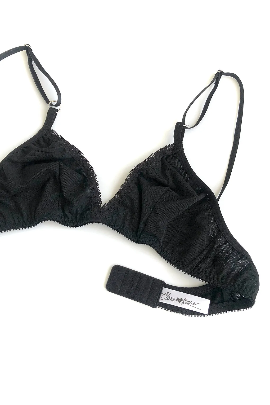 READY TO SHIP Sunset Bralette in Sheer Recycled Mesh (size L)
