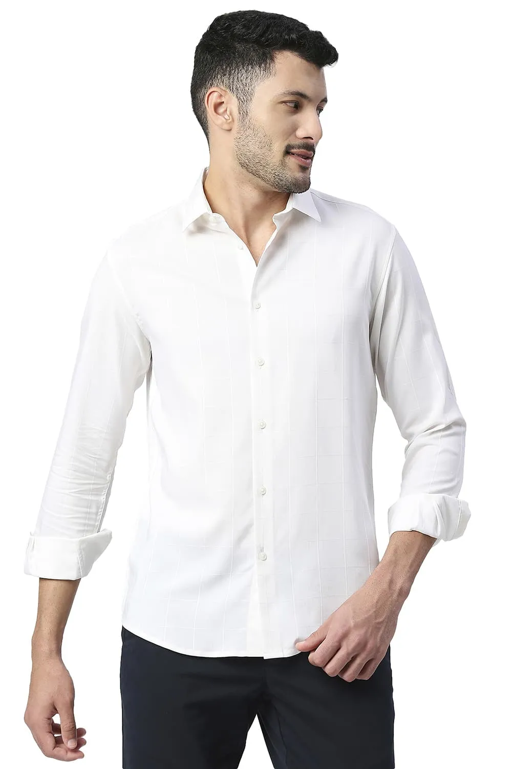 Slim Fit Tencel Poly Stretch Shirt