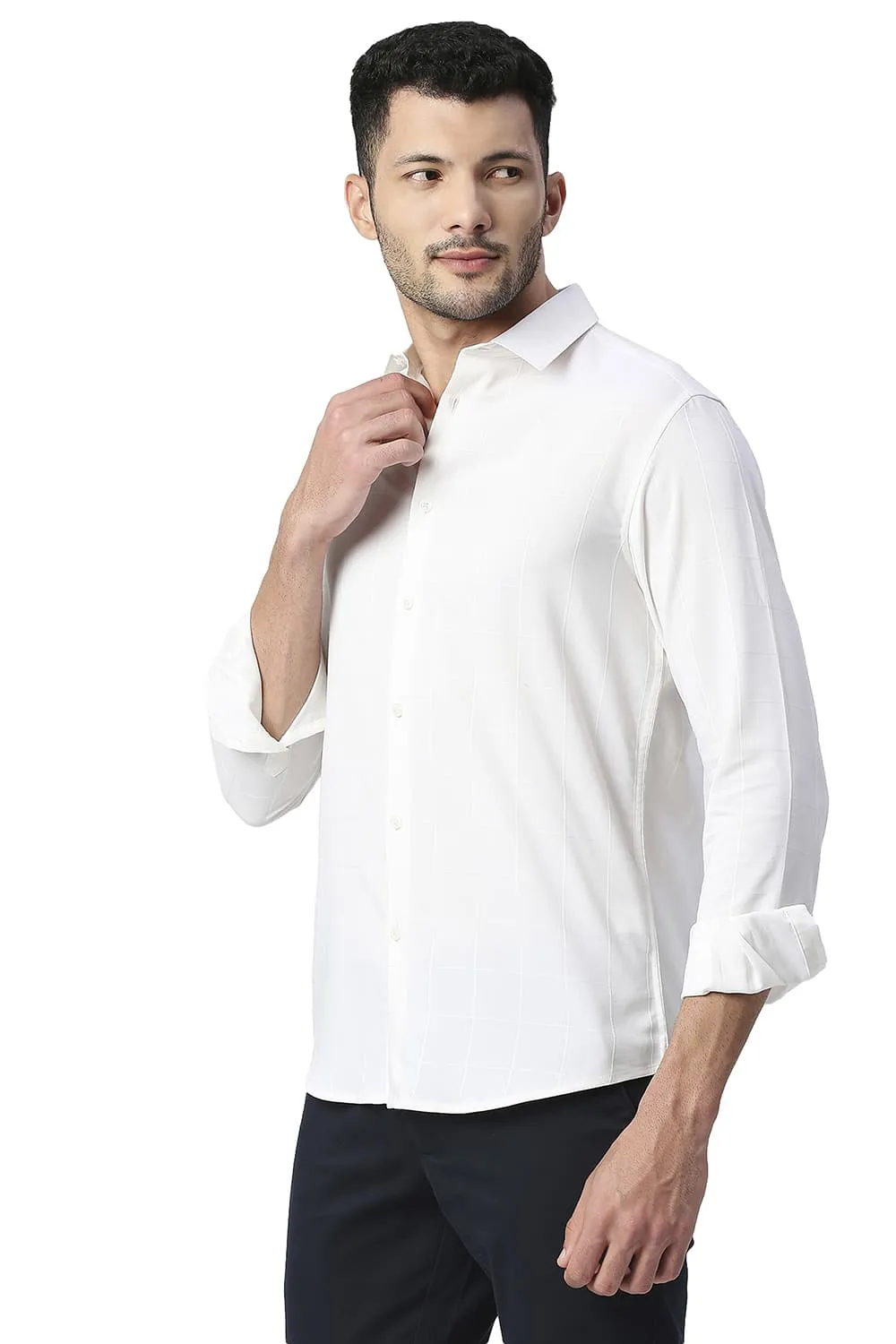 Slim Fit Tencel Poly Stretch Shirt