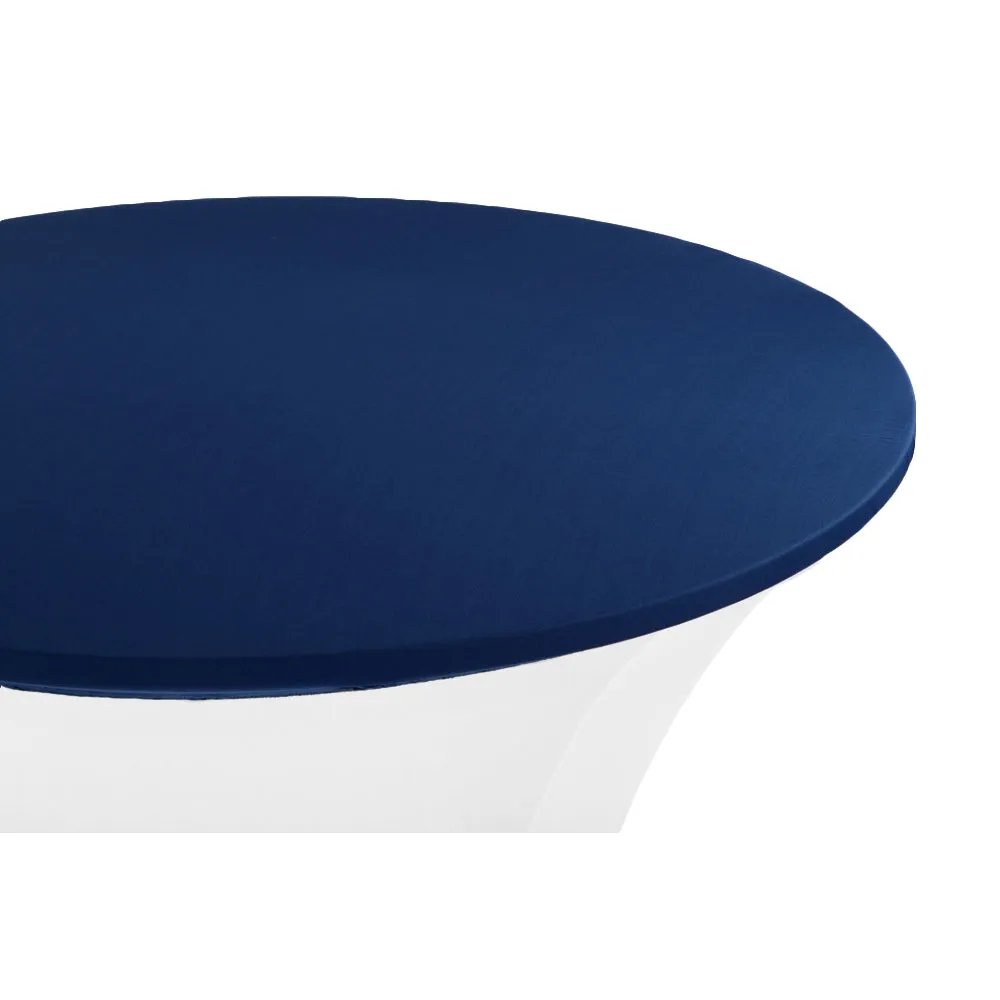 Spandex Table Topper/Cap 30"-36" Round - Navy Blue