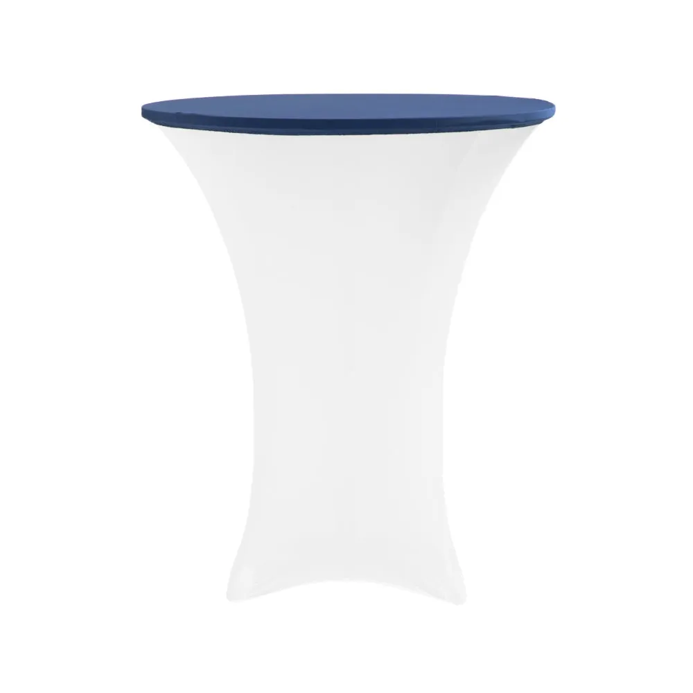 Spandex Table Topper/Cap 30"-36" Round - Navy Blue
